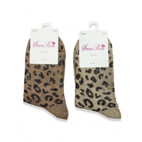 Chaussette léopard
